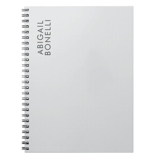 Professioneller minimalistischer moderner einfache notizblock (Vorderseite)