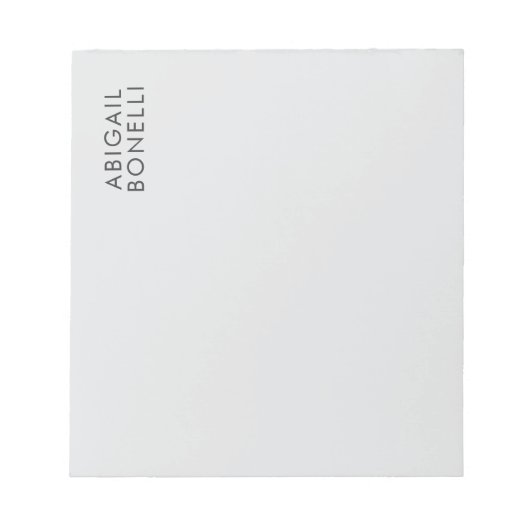 Professioneller minimalistischer moderner einfache notizblock (Vorderseite)