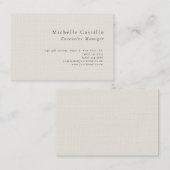Professioneller minimalistischer moderner einfache visitenkarte (Vorne/Hinten)