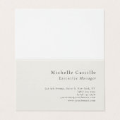Professioneller minimalistischer moderner einfache visitenkarten (Außenseite Aufgefaltet)