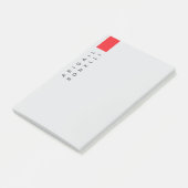 Professioneller minimalistischer moderner einfarbi post-it klebezettel (angewinkelt)