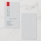 Professioneller minimalistischer moderner einfarbi visitenkarte (Vorne/Hinten)