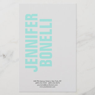 Professioneller minimalistischer moderner fetter b briefpapier