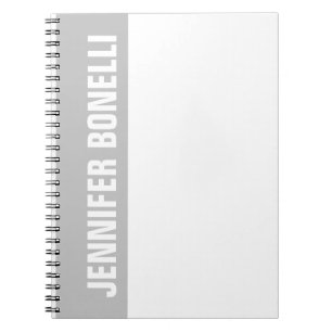 Professioneller minimalistischer moderner, fetter notizblock