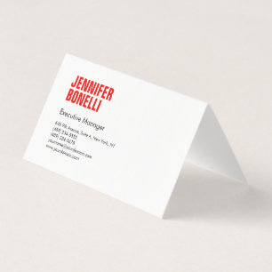 Professioneller minimalistischer moderner fetter r visitenkarten