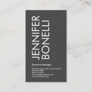 Professioneller minimalistischer moderner fetter T Begleitkarte