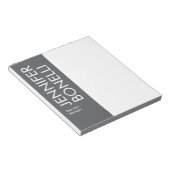 Professioneller minimalistischer moderner fetter T Notizblock (angewinkelt)