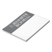 Professioneller minimalistischer moderner fetter T Notizblock (Rotiert)