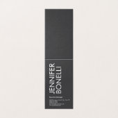 Professioneller minimalistischer moderner fetter T Visitenkarten (Außenseite Aufgefaltet)