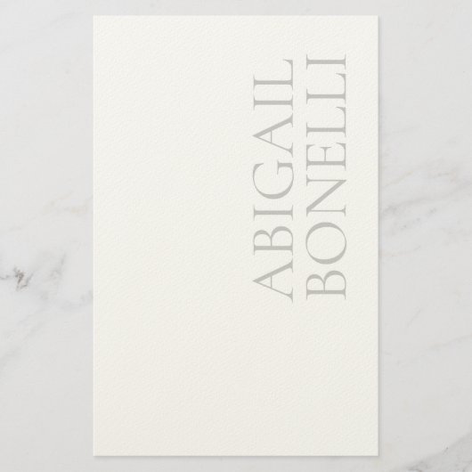 Professioneller minimalistischer, moderner, grauer briefpapier (Vorderseite)