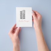 Professioneller minimalistischer, moderner, grauer flyer (Gruppe)