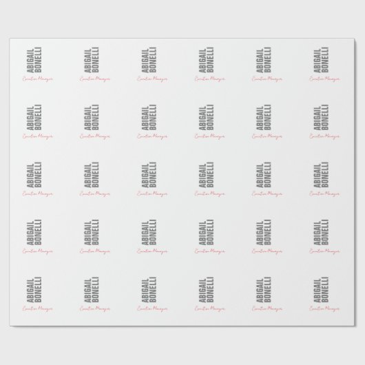 Professioneller minimalistischer, moderner, grauer geschenkpapier (Flach)