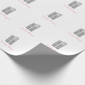 Professioneller minimalistischer, moderner, grauer geschenkpapier (Ecke)