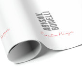 Professioneller minimalistischer, moderner, grauer geschenkpapier (Rolleneckpunkt)