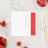 Professioneller minimalistischer moderner grauer r serviette (Beispiel)