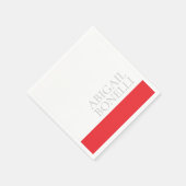 Professioneller minimalistischer moderner grauer r serviette (Ecke)