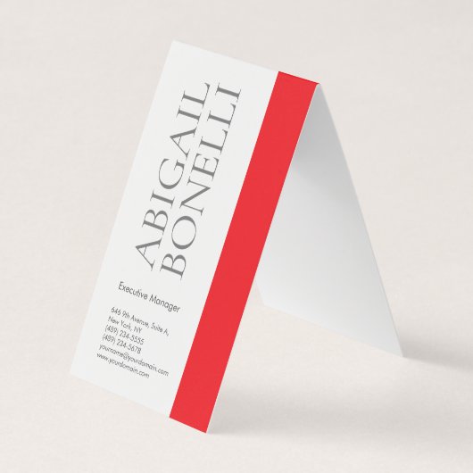 Professioneller minimalistischer, moderner, grauer visitenkarten (Vorderseite)