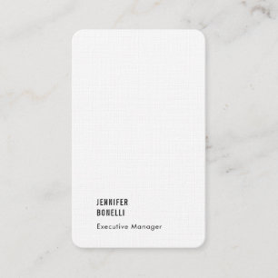 Professioneller minimalistischer moderner Leinenlu Visitenkarte