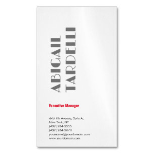 Professioneller minimalistischer, moderner, maßges magnetische visitenkarte
