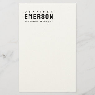 Professioneller minimalistischer moderner Plain Briefpapier