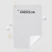 Professioneller minimalistischer moderner Plain Golfhandtuch (Insitu)