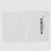 Professioneller minimalistischer moderner Plain Golfhandtuch (Horizontal)
