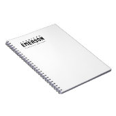 Professioneller minimalistischer moderner Plain-St Notizblock (Rechte Seite)