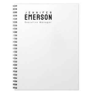 Professioneller minimalistischer moderner Plain-St Notizblock