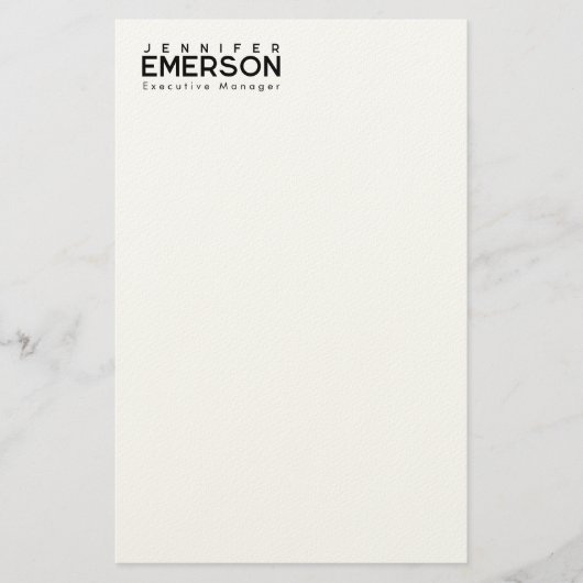 Professioneller minimalistischer moderner schlicht briefpapier (Vorderseite)