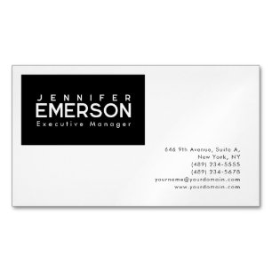 Professioneller minimalistischer moderner schlicht magnetische visitenkarte