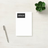 Professioneller minimalistischer moderner schlicht post-it klebezettel (Büro)