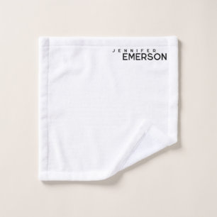Professioneller minimalistischer moderner schlicht waschlappen