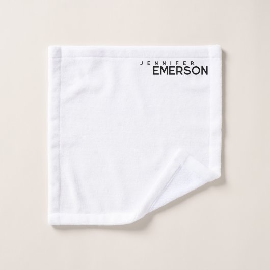 Professioneller minimalistischer moderner schlicht waschlappen (Waschlappen)