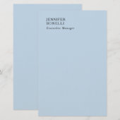 Professioneller minimalistischer moderner trendige briefpapier (Vorne/Hinten)