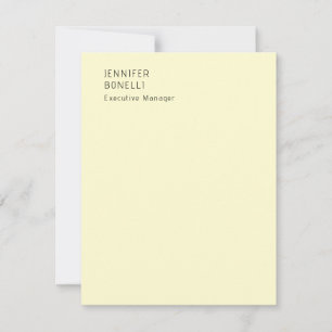 Professioneller minimalistischer moderner trendige mitteilungskarte