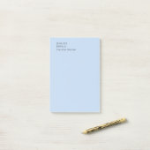 Professioneller minimalistischer moderner trendige post-it klebezettel (Auf Schreibtisch)