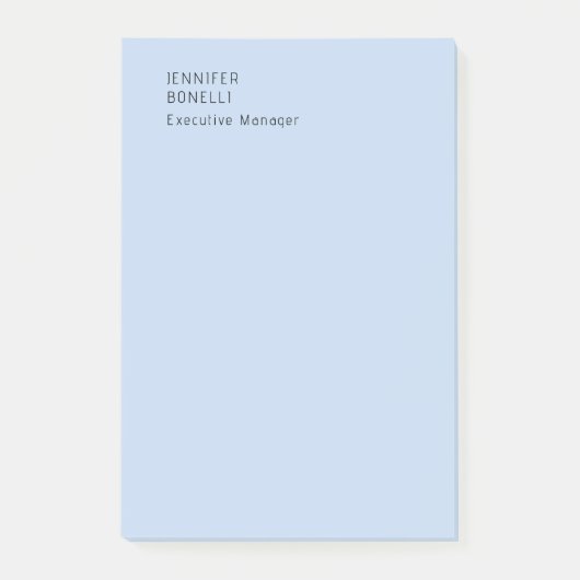 Professioneller minimalistischer moderner trendige post-it klebezettel (Vorderseite)