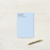 Professioneller minimalistischer moderner trendige post-it klebezettel (Auf Schreibtisch)