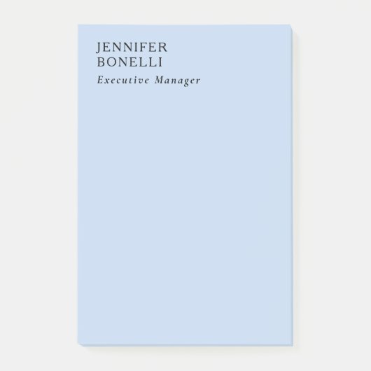 Professioneller minimalistischer moderner trendige post-it klebezettel (Vorderseite)