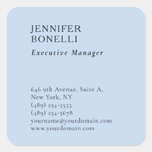 Professioneller minimalistischer moderner trendige quadratischer aufkleber