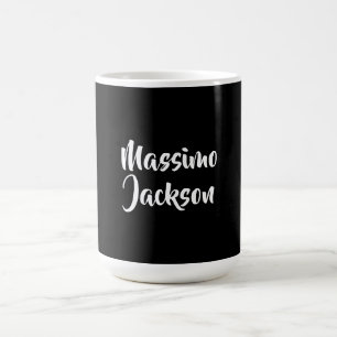 Professioneller minimalistischer Name mit persönli Kaffeetasse