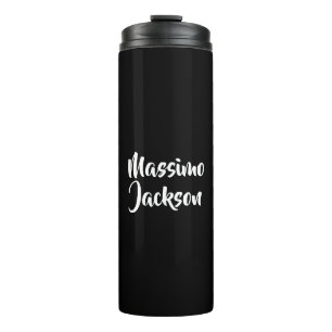 Professioneller minimalistischer Name mit persönli Thermosbecher