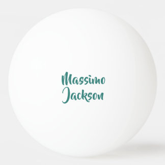 Professioneller minimalistischer Name mit persönli Tischtennisball