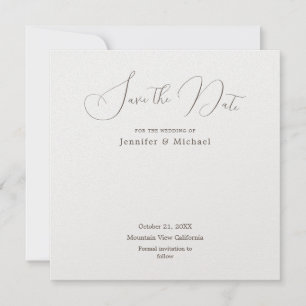Professioneller minimalistischer Perlenschimmer Save The Date