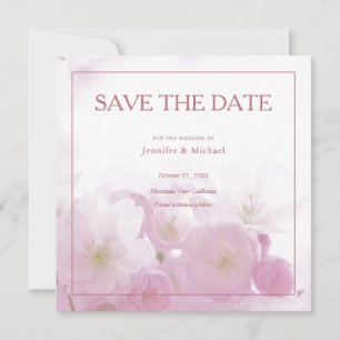 Professioneller minimalistischer Rosen-Gold-Farb-B Save The Date