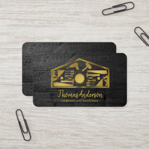 Professioneller moderner Handwerker für Hausrepara Visitenkarte