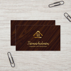 Professioneller moderner Handwerker für Hausrepara Visitenkarte