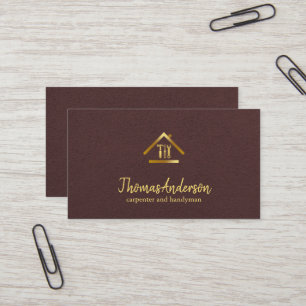 Professioneller moderner Heimwerker für Hausrepara Visitenkarte
