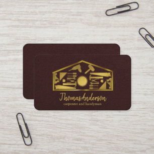 Professioneller moderner Heimwerker-Handwerker Visitenkarte