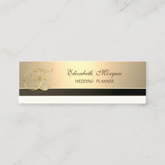 Professioneller Moderner Luxus Elegant Mini Visitenkarte (Vorderseite)